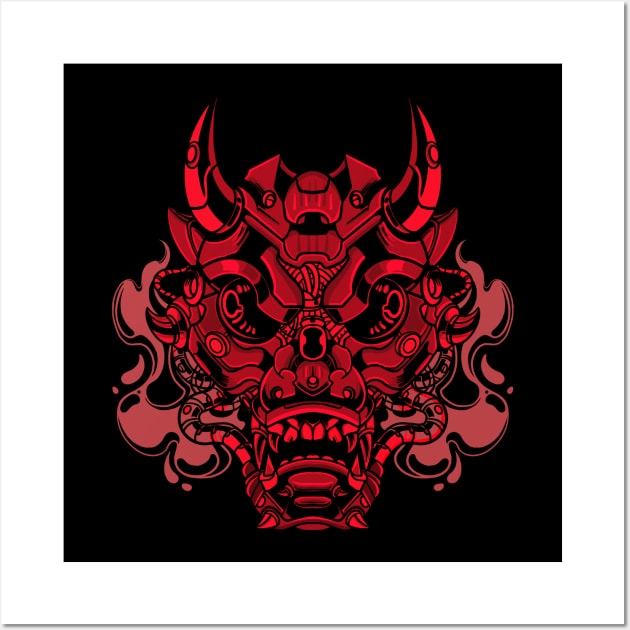 Oni robot Wall Art by Bayuktx